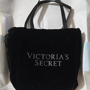 Victoria's Secret Black Tote with White Logo